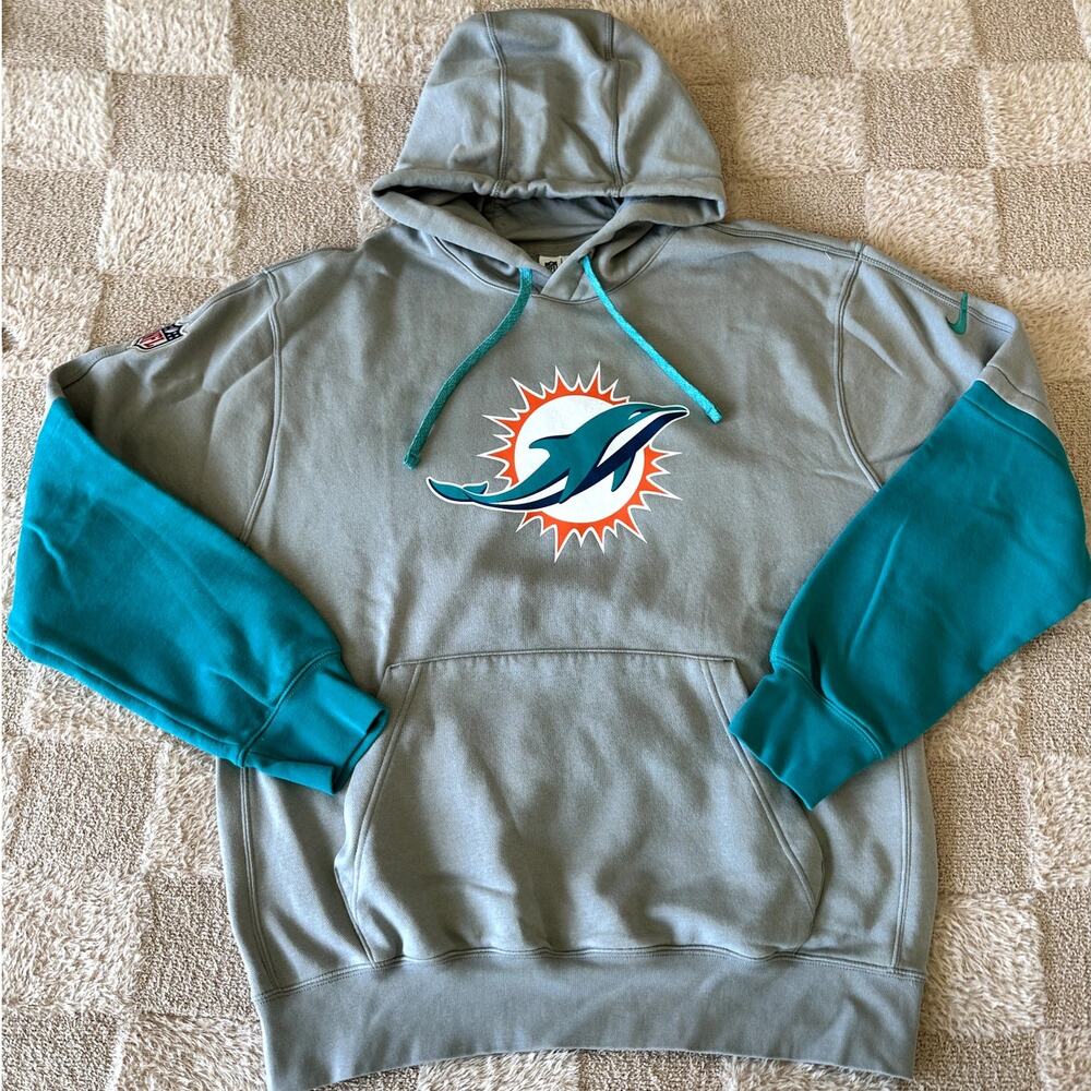 Nike Miami Dolphins Sideline Standard Issued Hoodie Size Large